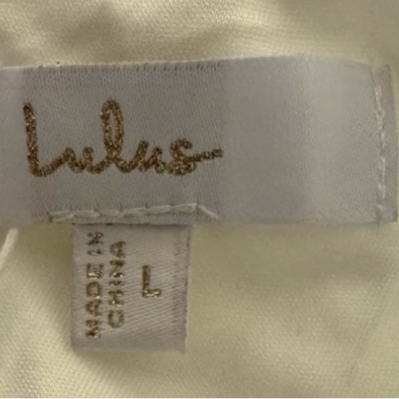 Lulus Eloquent Endearment White Long Sleeve Backless Long Maxi Dress, L, NWT - Picture 13 of 16